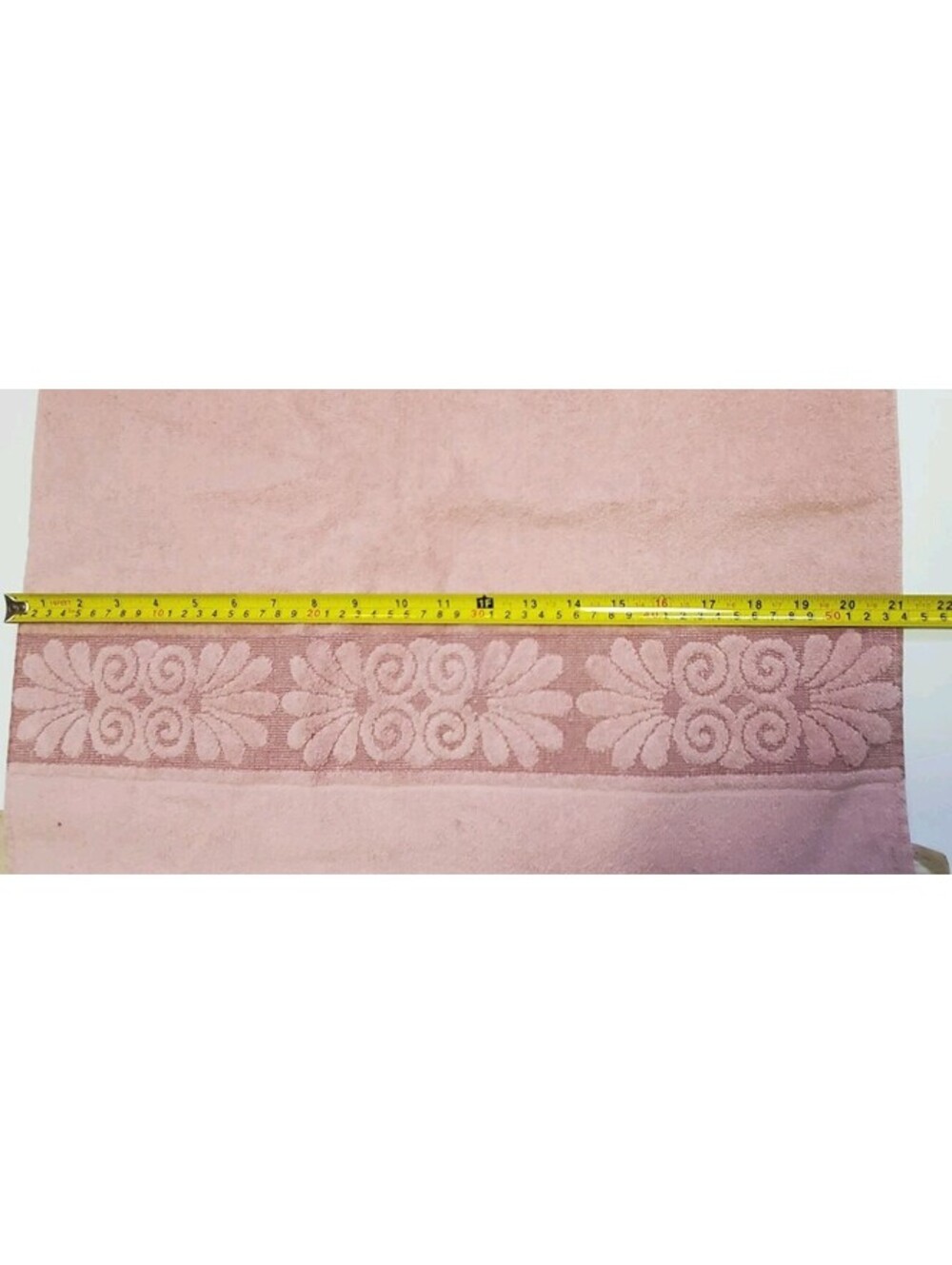 Vintage Cannon Monticello Sculpted Bath Towels Fringe Lot Of 3 USA Made - Picture 6 of 9